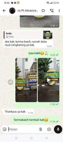Testimonial Papan Bunga Pernikahan cisangu