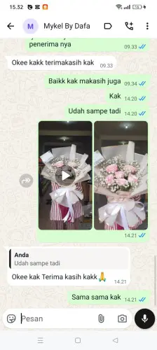 Testimonial Buket Bunga cisangu