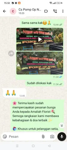 Testimonial Papan Bunga cisangu